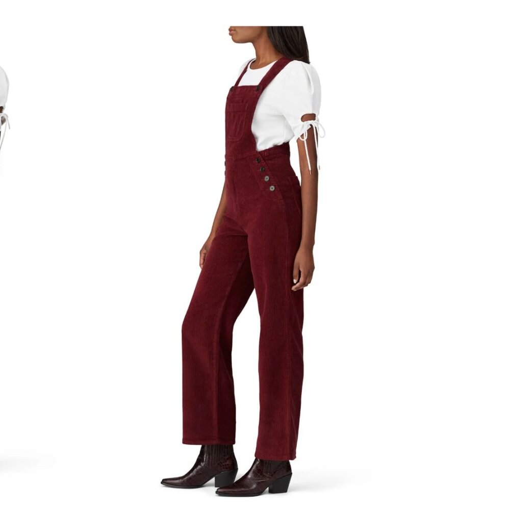 Reformation Baldwin Overalls in Merlot Size 0